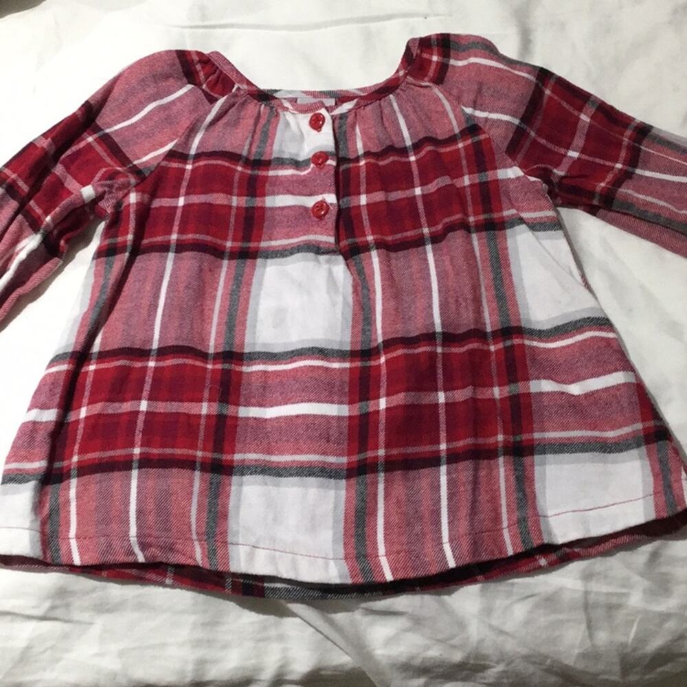 Gymboree 2T 💯 Otto flannel plaid blouse worn once